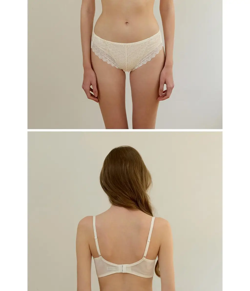 [Wonderbra] 로맨틱 레이스 노와이어 브라팬티 2종세트 라이트크림 WBW5N16_T 상세페이지 23